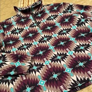 Women’s Sterling Kreek Aztec Pattern Quarter-Zip Pullover